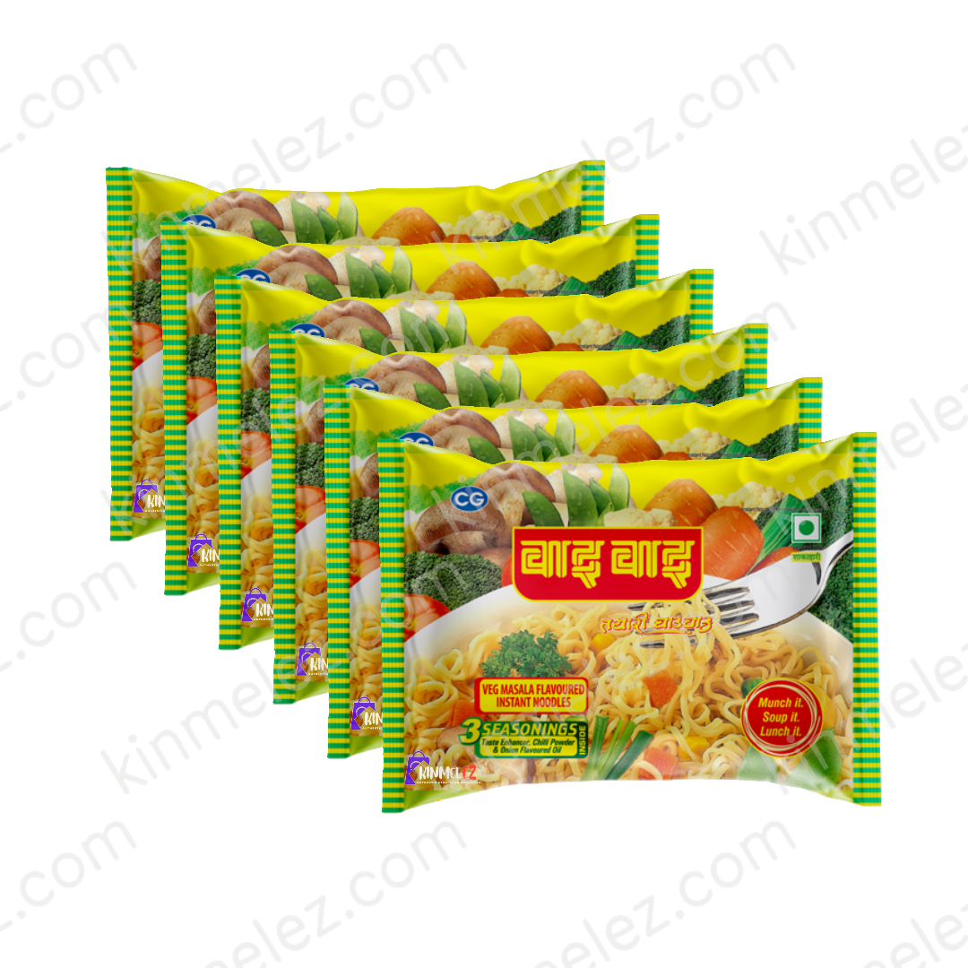 Wai Wai Veg Noodle 6pcs/12pcs/24pcs - Kinmel EZ